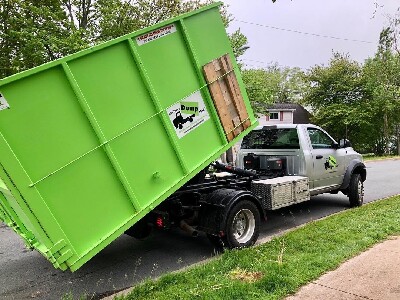 Bin There dump That truck Being Delivered